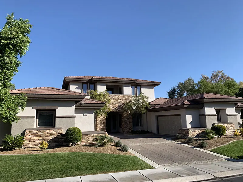 Finished exterior repaint, Las Vegas valley