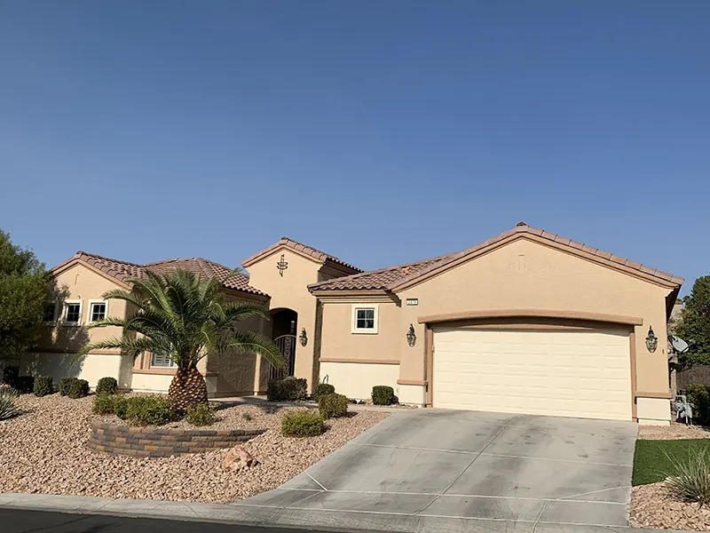 Finished exterior repaint, Las Vegas valley