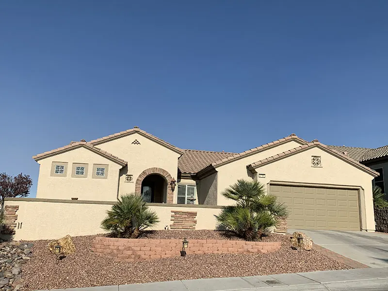 Finished exterior repaint, Las Vegas valley