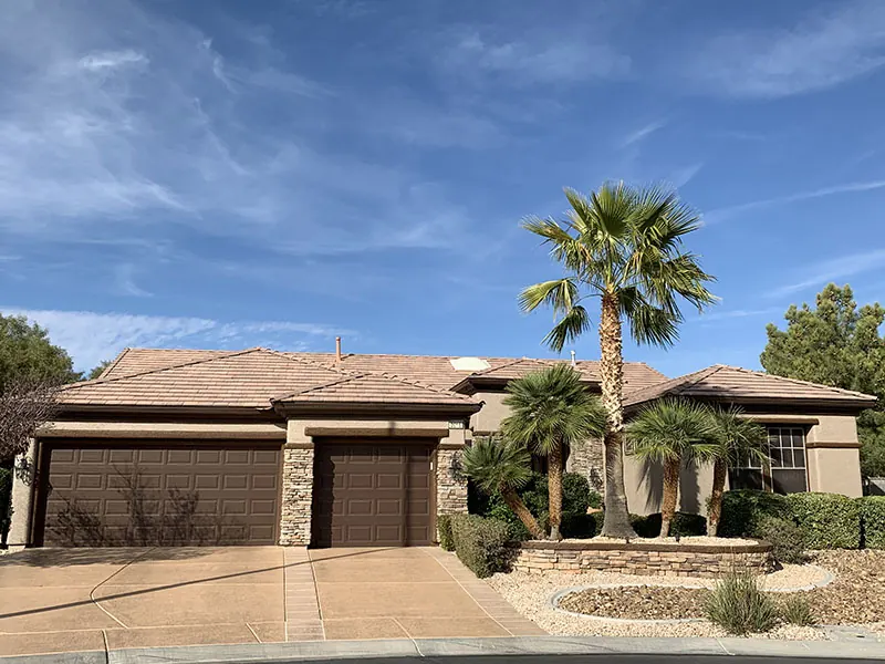 Finished exterior repaint, Las Vegas valley