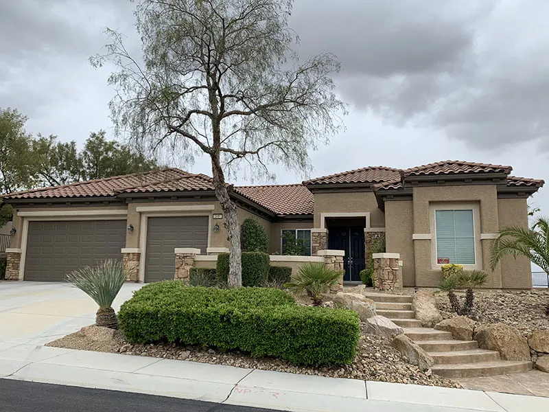 Finished exterior repaint, Las Vegas valley